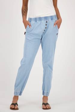 Cooler Denim-Look für Damen - Die Hose AlexisAK DNM Hellblau von alifeandkickin