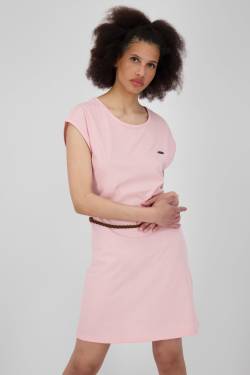 Damen Freizeitkleid ElliAK A - Weiche Jerseyqualität mit figurbetonter Passform Rosa von alifeandkickin