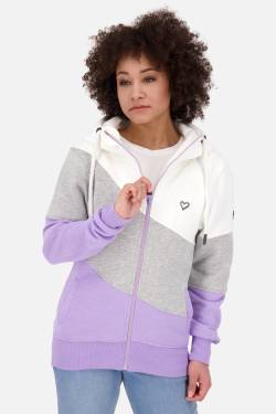 Damen Kapuzensweatjacke SteffiAK A - Komfort und Style vereint Violett von alifeandkickin