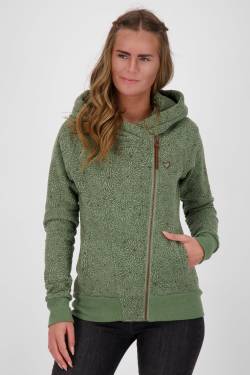 Damen Sweatjacke SnakecharmerAK: Vielseitiges Key Piece Grün von alifeandkickin