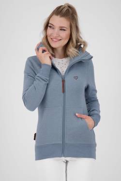 Damen Sweatjacke VianaAK A - Weiche Sweatqualität und trendiger Look Blau von alifeandkickin