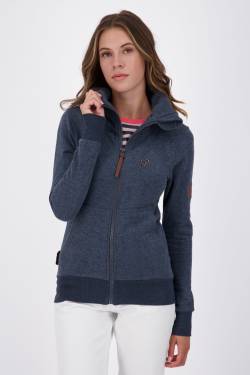 Damen Sweatjacke VianaAK A - Weiche Sweatqualität und trendiger Look Dunkelblau von alifeandkickin