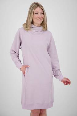 Damen Sweatkleid JiliaAK A - Leger geschnitten und mit Kängurutasche Violett von alifeandkickin