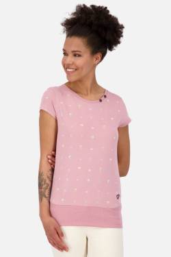 Damen T-Shirt CocoAK Z im maritimen Streifenmuster Rosa von alifeandkickin