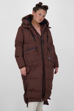 Damen Winterjacke Lang - Pufferjacke RihannaAK A Braun von alifeandkickin