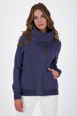 Damen Zip-Jacke MerteAK A - Komfort und Trend in Einem Dunkelblau von alifeandkickin