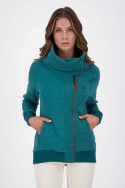 Damen Zip-Jacke MerteAK A - Komfort und Trend in Einem Dunkelgrün von alifeandkickin