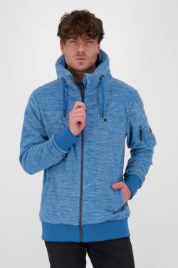 Die sportliche Fleecejacke EliasAK F von Alife and Kickin für Herren Blau von alifeandkickin