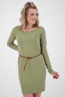 EllinAK A Jerseykleid - Mit geflochtenem Gürtel und figurbetonter Passform Grün von alifeandkickin