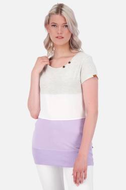 Figurbetontes Kurzarmshirt für Damen - CoriAK A  Violett von alifeandkickin