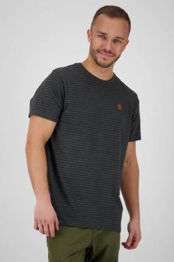 Herrenshirt NicAK Z Trendiges Streifendesign für den Sommer Schwarz von alifeandkickin
