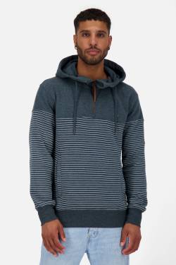 Hoodie Herren HugoAK Z mit Streifendesign Dunkelblau von alifeandkickin