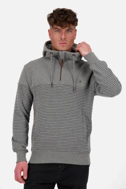 Hoodie Herren HugoAK Z mit Streifendesign Grau von alifeandkickin