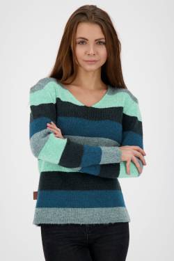 KaleaAK Z Pullover für Damen - Weicher Strickpullover mit lässigem Look Dunkelgrün von alifeandkickin