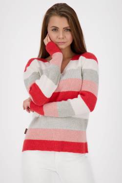 KaleaAK Z Pullover für Damen - Weicher Strickpullover mit lässigem Look Rot von alifeandkickin