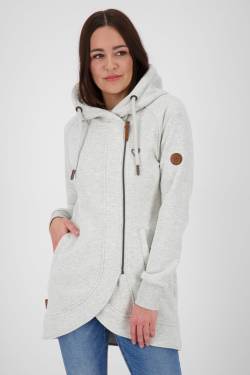 Komfortable Damen-Sweatjacke mit Kapuze MaryAK A Grau von alifeandkickin