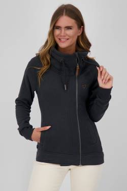 Kuschelig weiche Sweatjacke MerylAK für Damen Schwarz von alifeandkickin