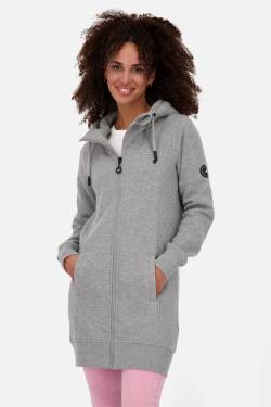 Lange Sweatjacke Damen JasnaAK A  Grau von alifeandkickin