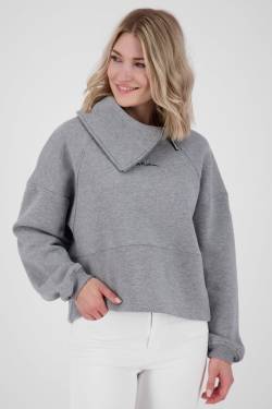 LiaAK A Sweatpullover Damen im Oversize-Look Grau von alifeandkickin