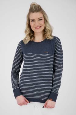 Longsleeve Damen LeonieAK Z setzt mit Streifen neue Trends Dunkelblau von alifeandkickin