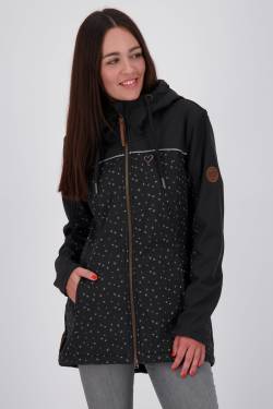 LoreneAK B Winterjacke Damen mit Muster Schwarz von alifeandkickin