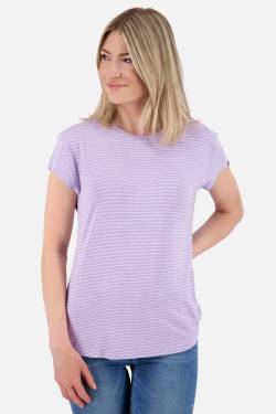 MimmyAK Z - Gestreiftes Damen-Shirt für sonnige Tage Violett von alifeandkickin