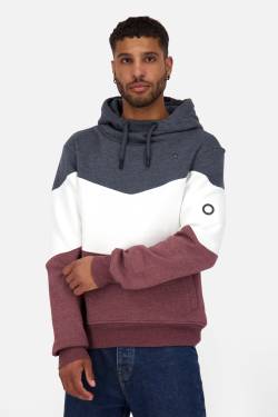 Pullover mit Kapuze Herren SilvioAK A Dunkelrot von alifeandkickin