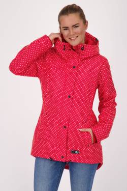 Regenjacke ElmaAK B für Damen - perfekter Schutz bei jedem Wetter Rot von alifeandkickin