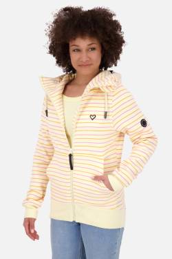 SnakecharmerAK A Sweatjacke Damen mit Streifen Gelb von alifeandkickin