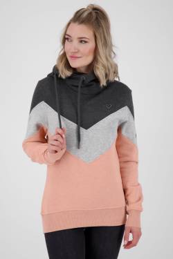 StellaAK A Hoodie Damen mit Colorblock Rosa von alifeandkickin