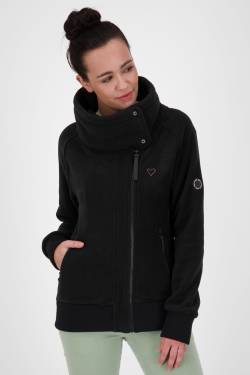 Stilvolle Damen-Fleecejacke MerritAK F Schwarz von alifeandkickin