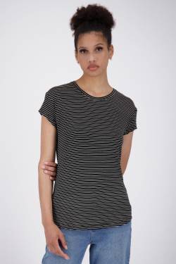 Streifen-Shirt MimmyAK Z für Damen - Leichtigkeit und zeitloses Design Schwarz von alifeandkickin
