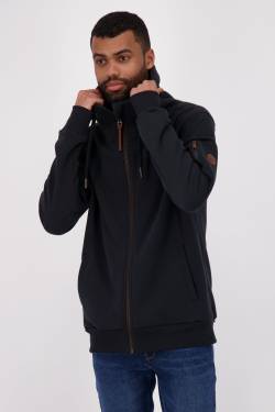 Stylische Herren-Sweatjacke EliasAK Schwarz von alifeandkickin