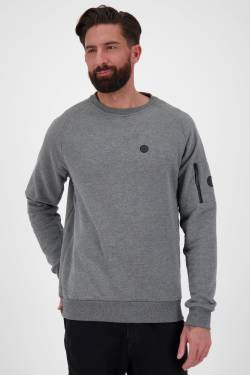 Stylischer Herrensweatpullover: VinnAK A von Alife and Kickin Grau von alifeandkickin