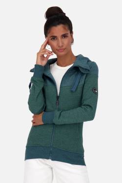 Sweatjacke Damen PalinaAK Z mit Streifendesign Blau von alifeandkickin