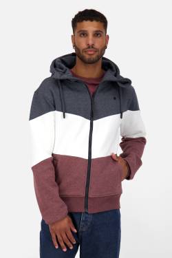 Sweatjacke Herren SimonAK A Dunkelrot von alifeandkickin