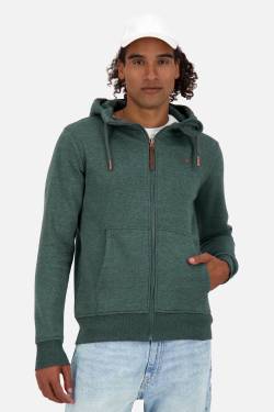 Sweatjacke Herren Trasher AK A Dunkelgrün von alifeandkickin