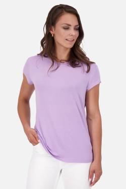 T-Shirt MimmyAK A für Damen - Stilvoll kombinierbar und angenehm zu tragen Violett von alifeandkickin