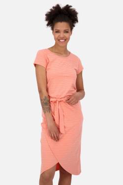 TheaAK B Sommerkleid Damen mit Gürtel Orange von alifeandkickin