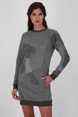 Trendiges Sweatkleid DeliaAK B für Damen Schwarz von alifeandkickin