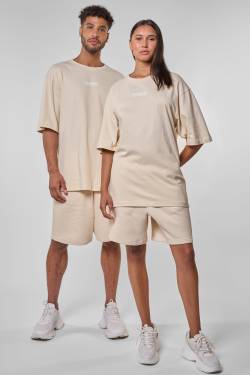 Unisex Sweatshorts MarsAK A - Lässiger Look für Damen & Herren Beige von alifeandkickin