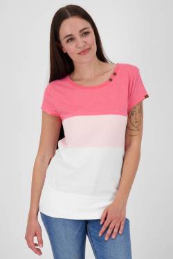 Vielseitiges Damenshirt CoraAK - Casualmode mit Schwung Pink von alifeandkickin