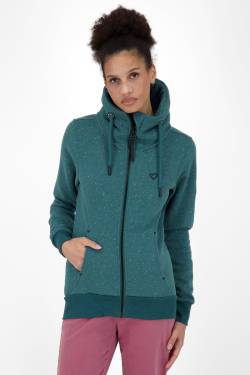 VioletAK A Sweatjacke:Für modebewusste Frauen Dunkelgrün von alifeandkickin