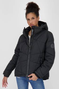 Wattierte Damenjacke KasandraAK A - Perfekt für den Winter und kühle Abende Schwarz von alifeandkickin