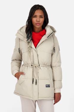 Winterjacke Damen ErinAK A mit Kordelzug Beige von alifeandkickin