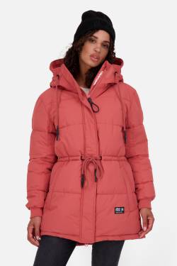 Winterjacke Damen ErinAK A mit Kordelzug Rot von alifeandkickin