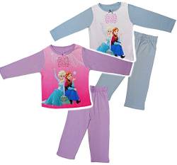 2 TLG. Set Hausanzug/Schlafanzug - Disney Frozen - die Eiskönigin - Größe: 5-6 Jahre - Gr. 122-128 - 100% Baumwolle - Langer Pyjama/Sportanzug .. von alles-meine.de GmbH