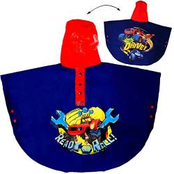 Regencape/Regenponcho - Blaze und die Monster Maschinen - Auto - BLAU - Gr. 110-116 - 122 - circa 4 bis 6 Jahre - für Kinder - Mädchen & Jungen/Rege.. von alles-meine.de GmbH