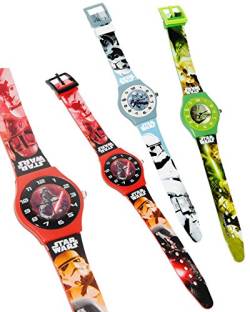 alles-meine.de GmbH 1 Stück Armbanduhr - Star Wars - incl. Name - Analog - passend für Kinder & Erwachsene - Kinderuhr/Lernuhr - Kunststoff Armband - für Jungen & Mädchen.. von alles-meine.de GmbH