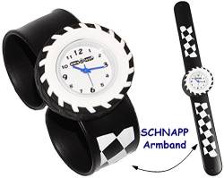 alles-meine.de GmbH 3-D Effekt - Kinderuhr/Armbanduhr - Fahrzeug & Rally Reifen - mit Silikon Schnapp Armband - Uhr für Kinder & Erwachsene/für Jungen - Auto Fahrzeuge / .. von alles-meine.de GmbH